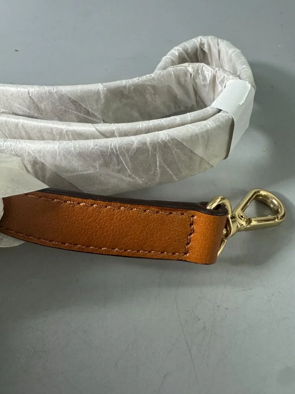 New Michael Kors Brown Leather Adjustable Strap